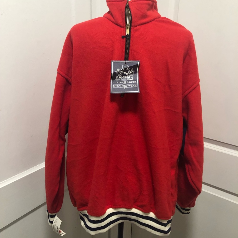 Cutter & Buck men’s fleece NWT half zip sweater size xl